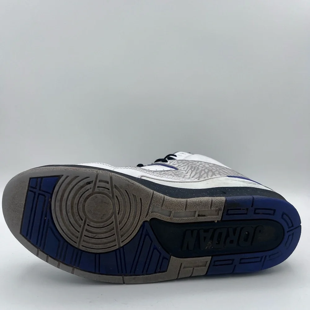 Nike Air‎ Jordan 2 II Retro Men Sneaker Dark Concord White 385475-153 Sz 10